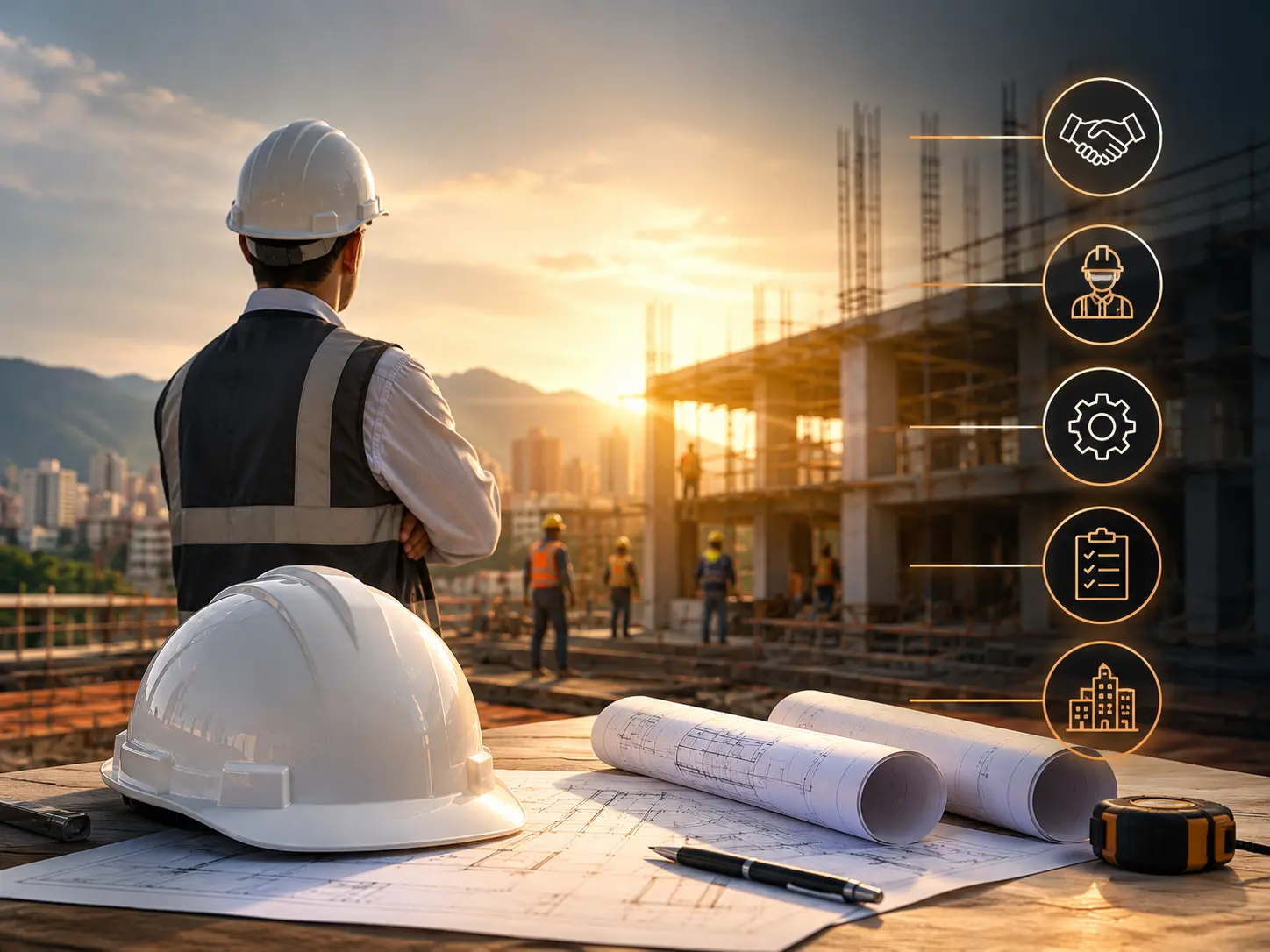 Equipo de Estándar Ingenieros en obra